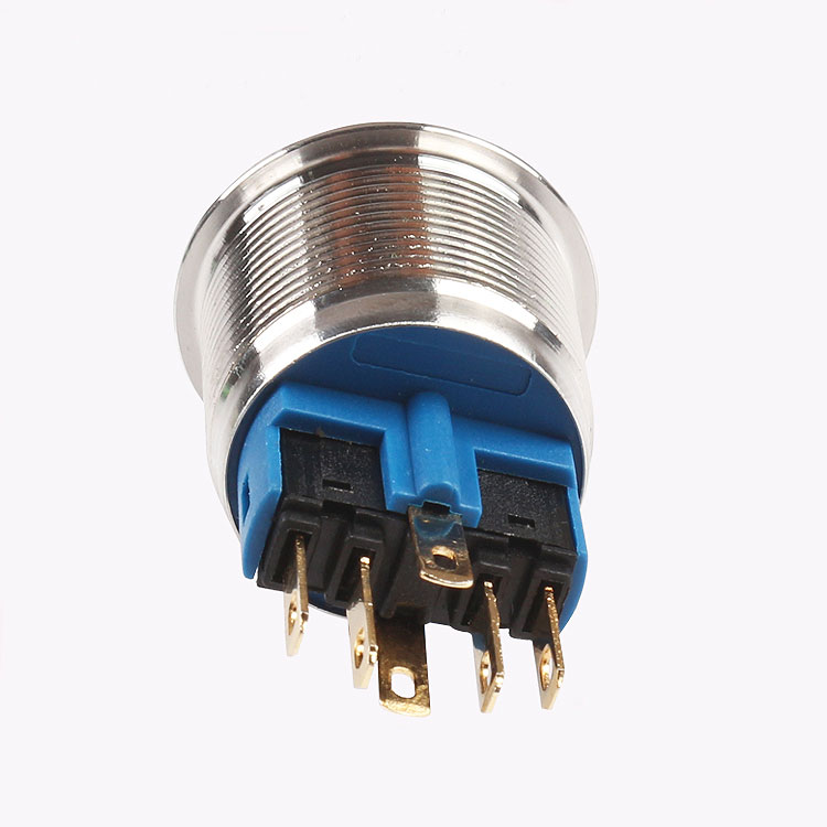 22mm 6 Pins Ring Illumination Metal Push Button Switch