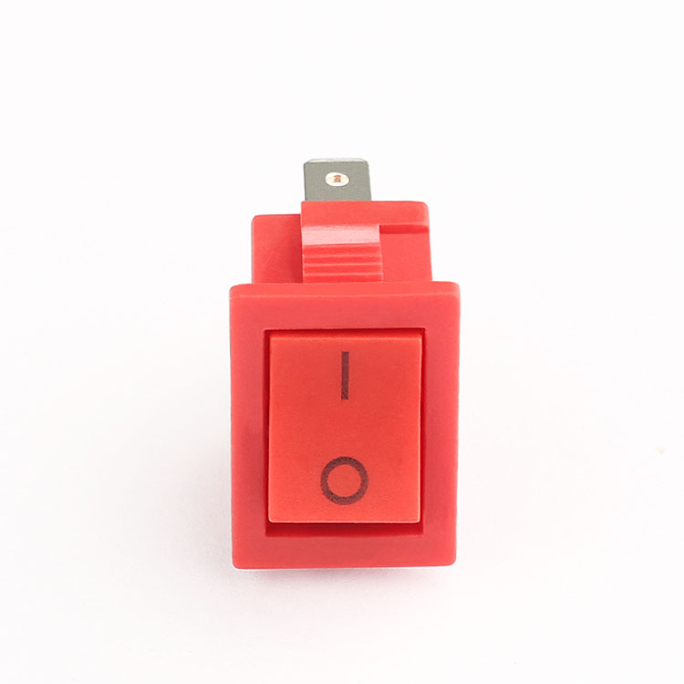 Kcd3 T105 Red Single Pole Plastic 2 Pin Mini Rocker Switch